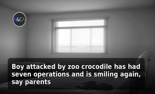 Boy attacked by zoo crocodile has had seven operations and is smiling again, say parents
